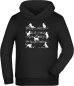 Preview: Cat hoodie for kids - hooded sweater with cats and music notes